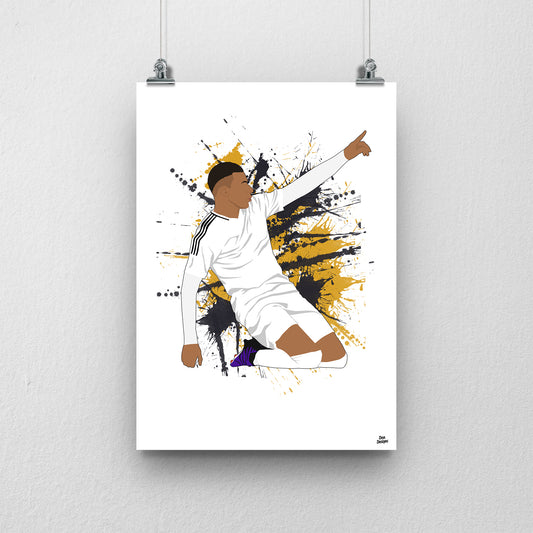 Kylian Mbappe Real Madrid Print