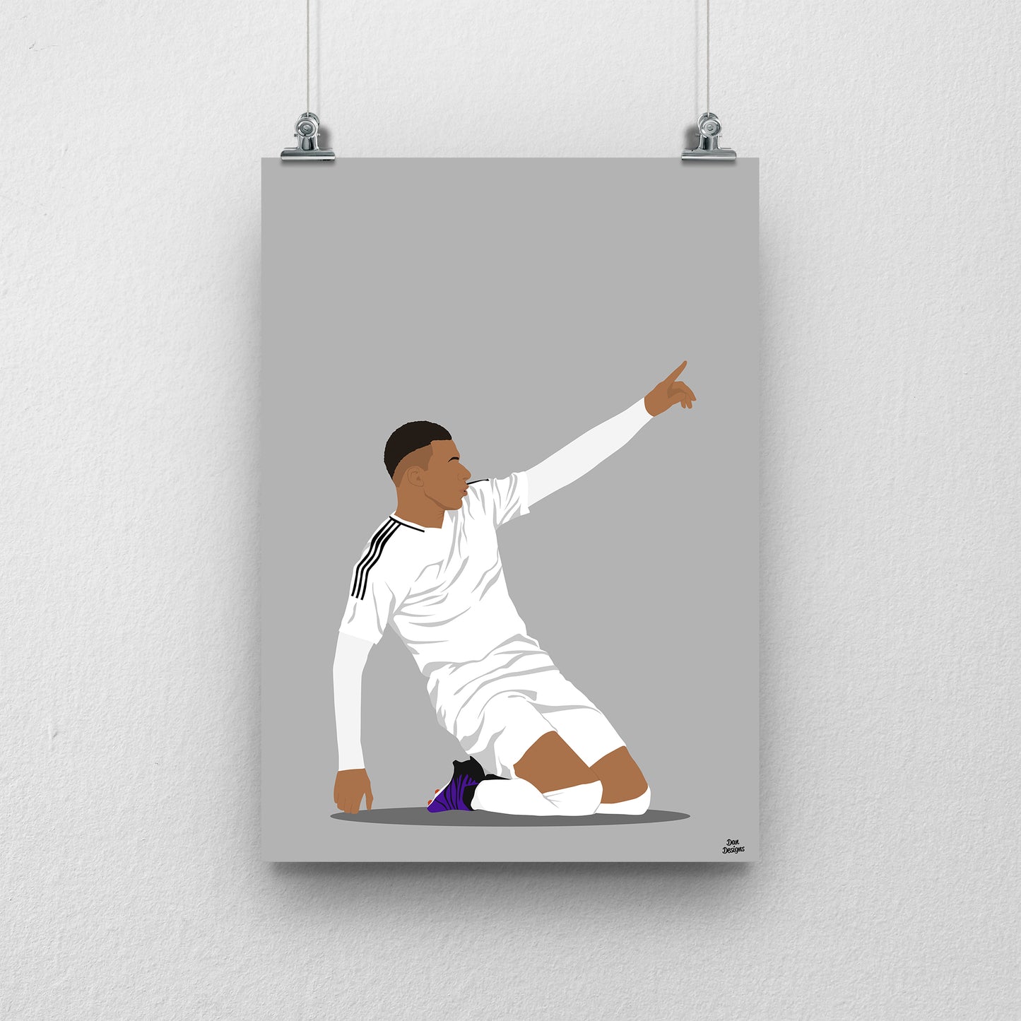 Kylian Mbappe Real Madrid Print