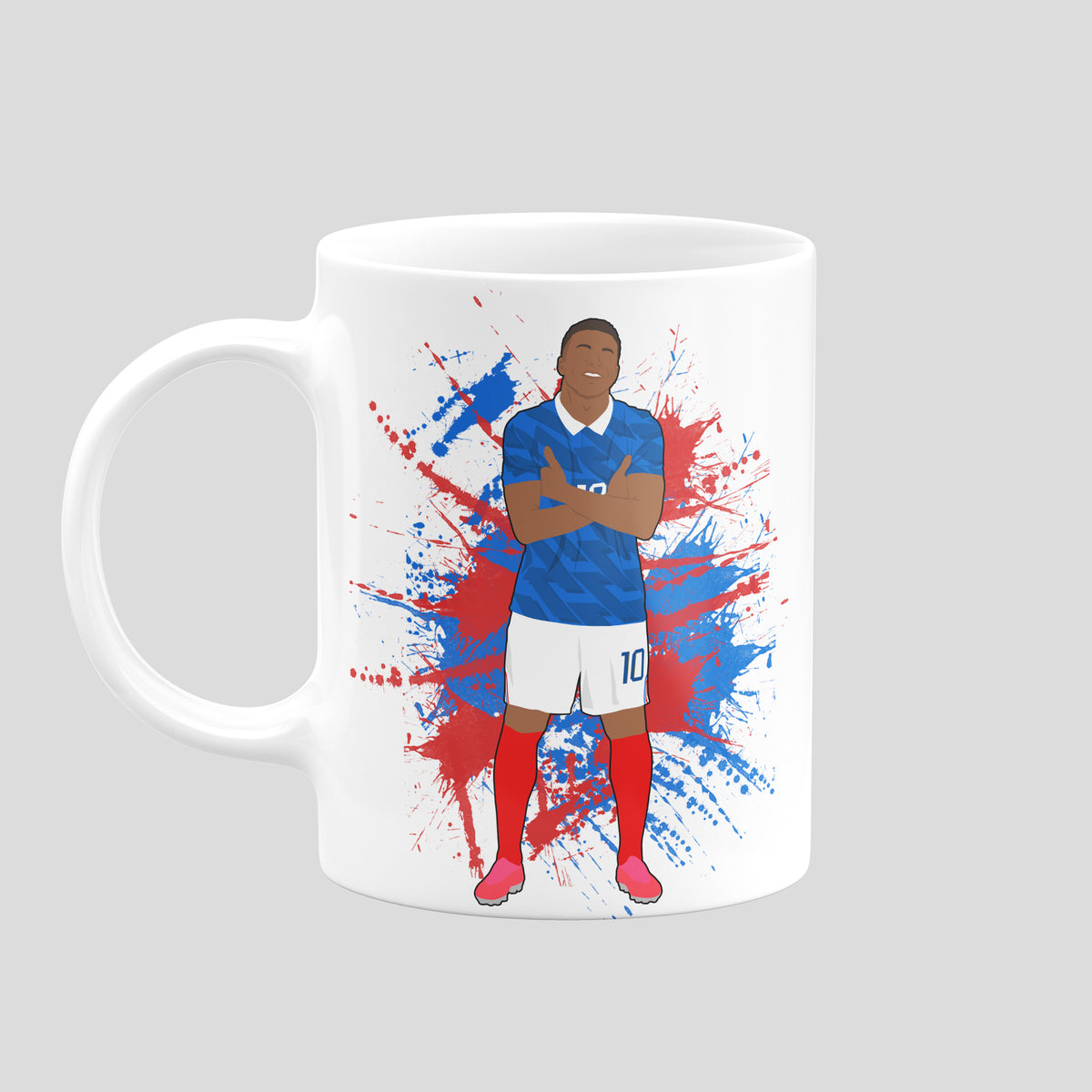 Kylian Mbappé France mug – original football artwork