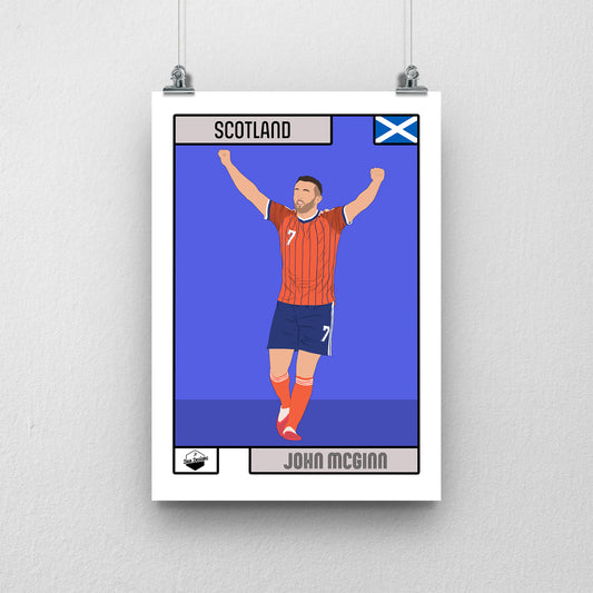 John McGinn Print – Scotland World Cup 2026 Goal Artwork
