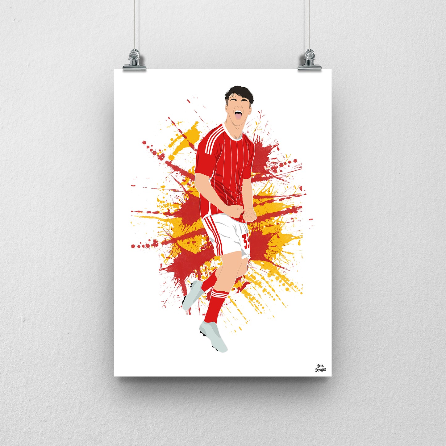 Joel McGregor Swindon Town Print – Football Artwork