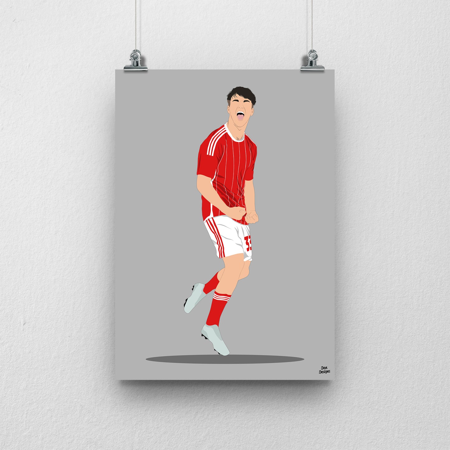 Joel McGregor Swindon Town Print – Football Artwork