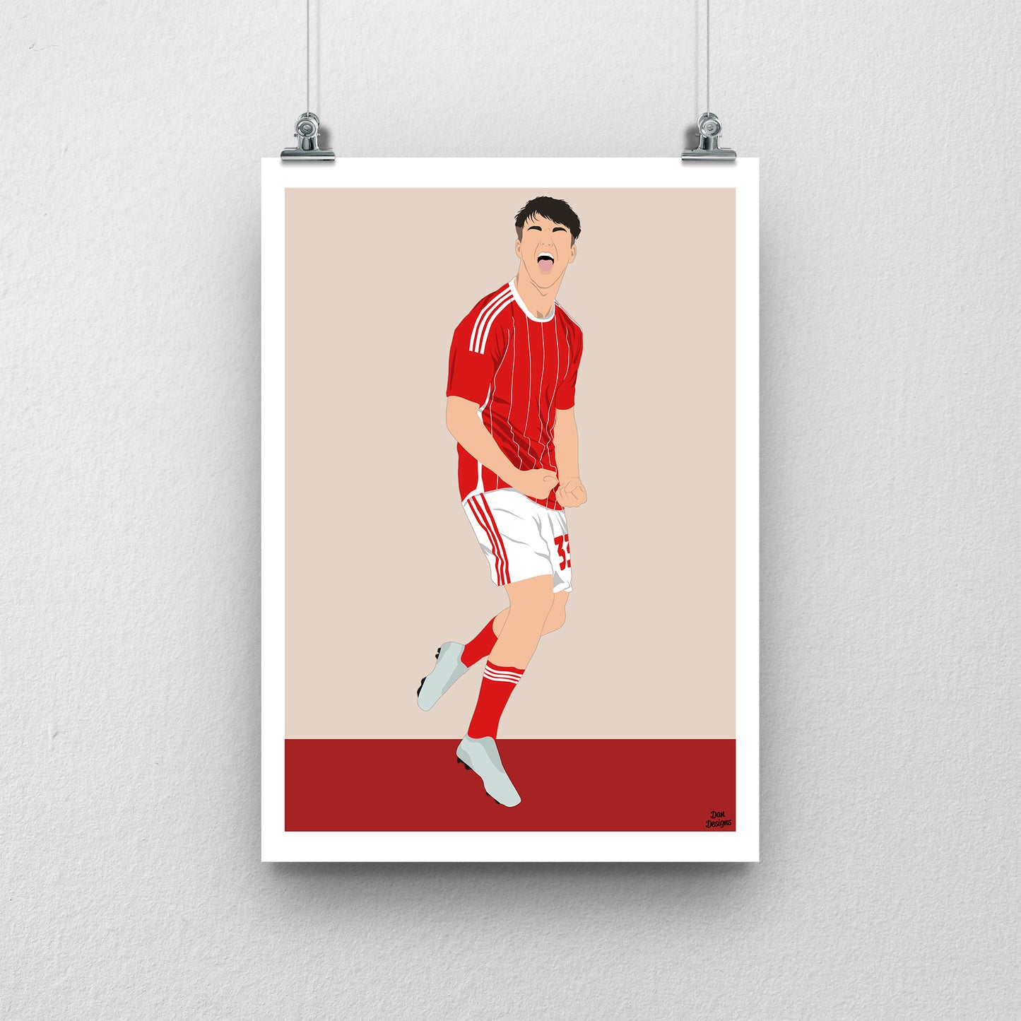 Joel McGregor Swindon Town Print – Football Artwork
