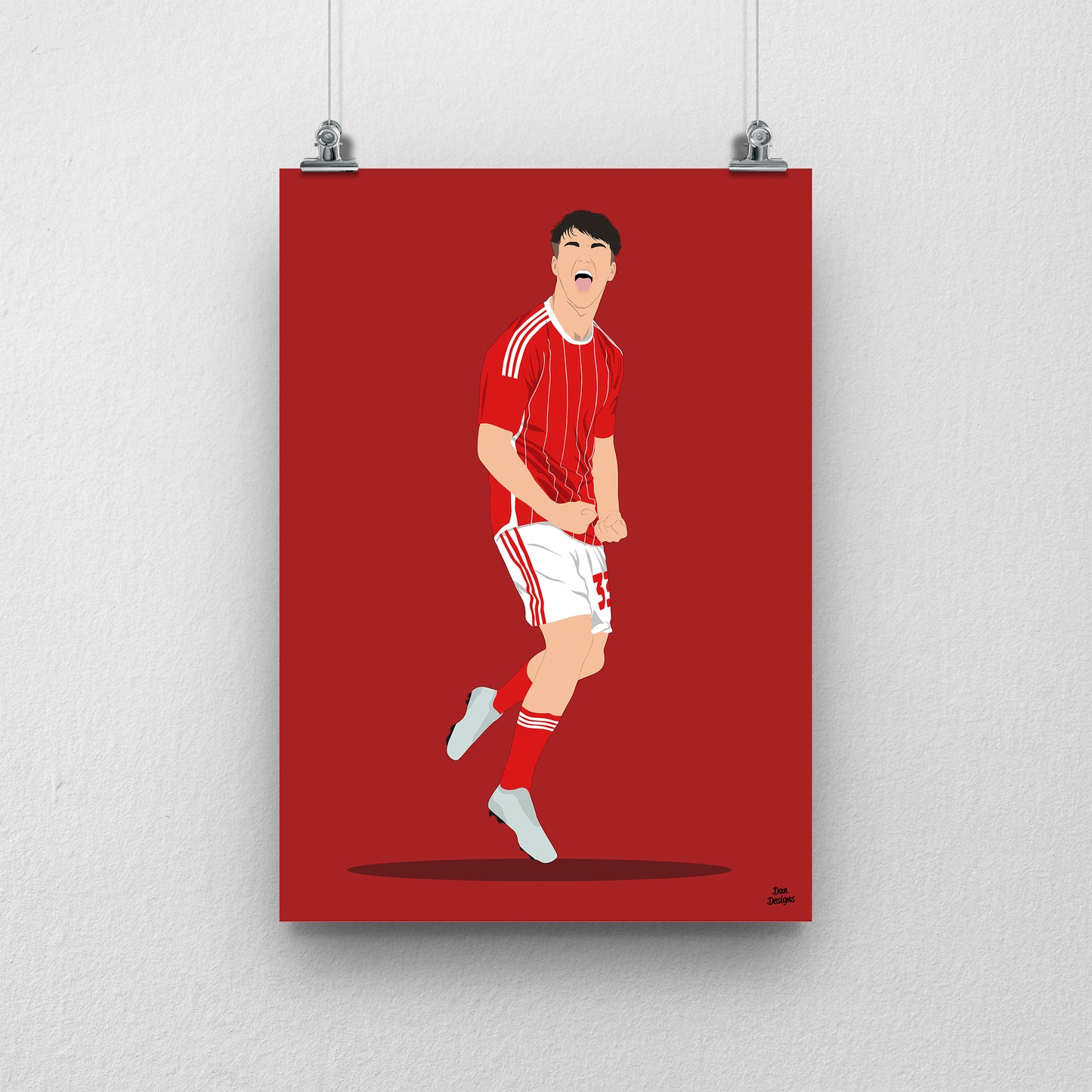 Joel McGregor Swindon Town Print – Football Artwork