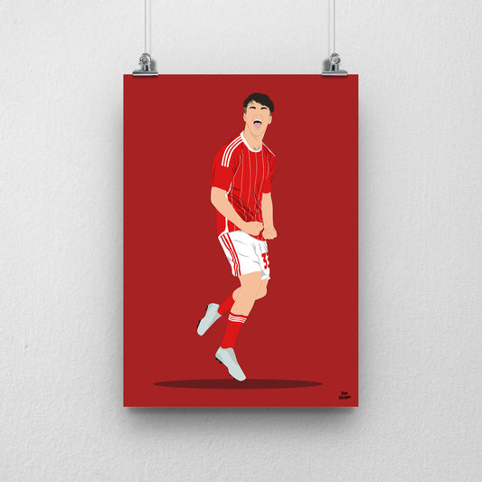 Joel McGregor Swindon Town Print – Football Artwork