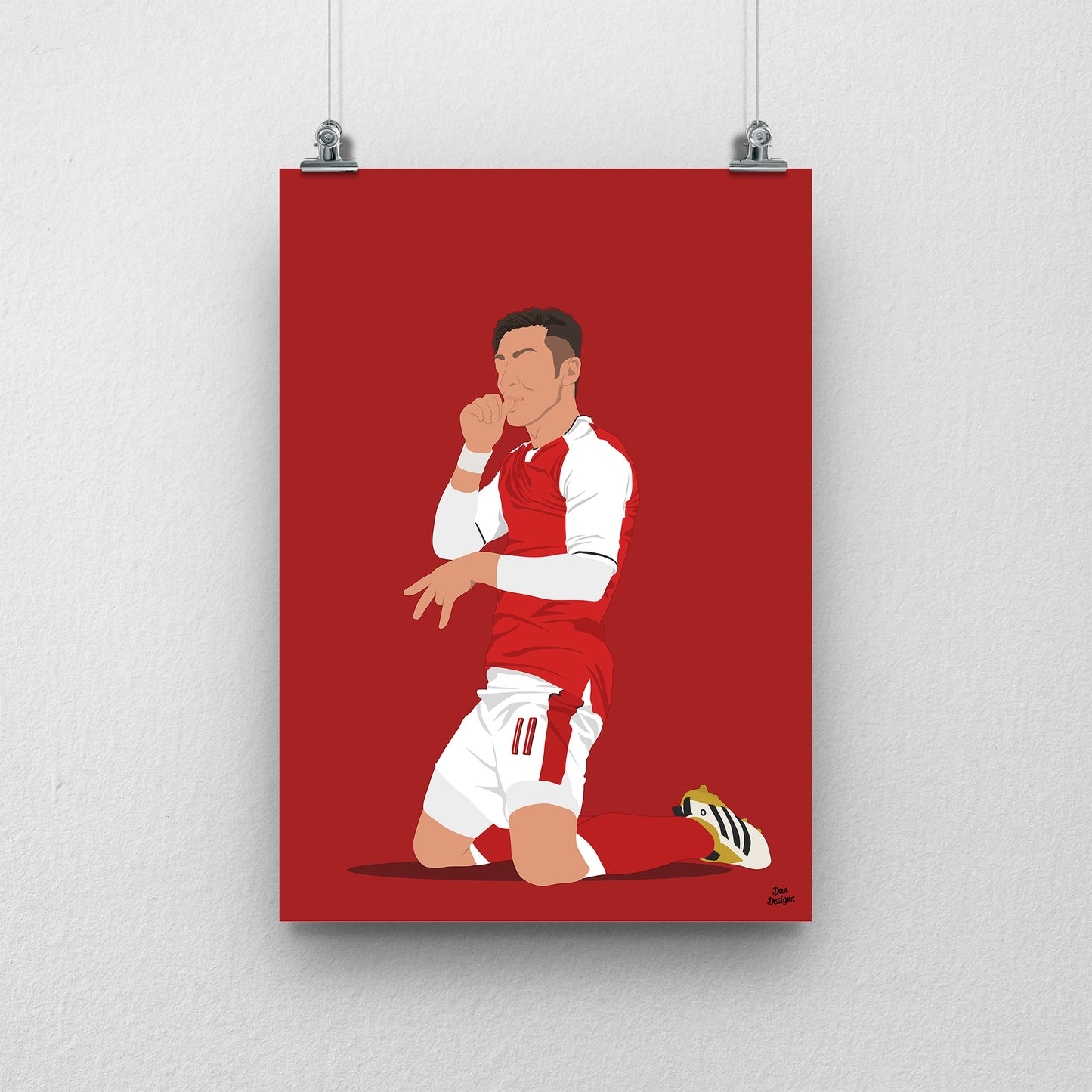 Mesut Özil Arsenal Print – Gunners Football Poster
