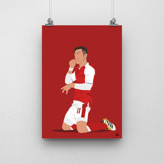 Mesut Özil Arsenal Print – Gunners Football Poster