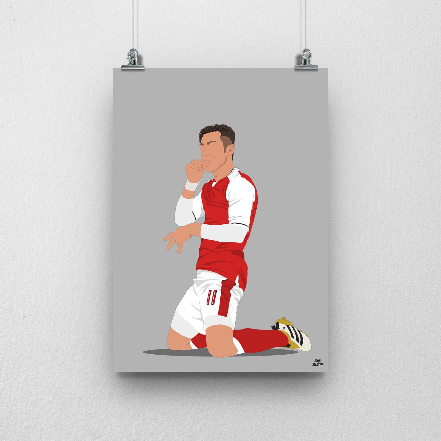 Mesut Özil Arsenal Print – Gunners Football Poster