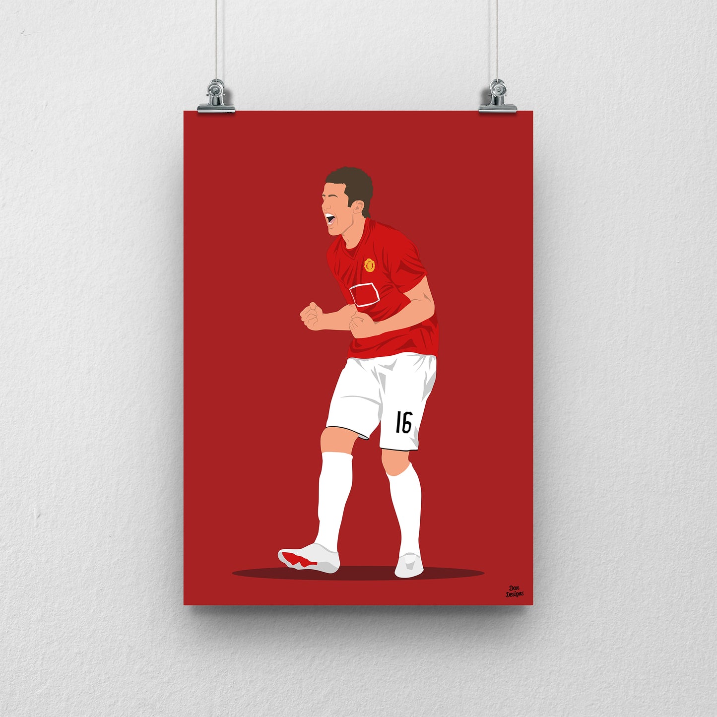 Michael Carrick Print – Manchester United Football Artwork