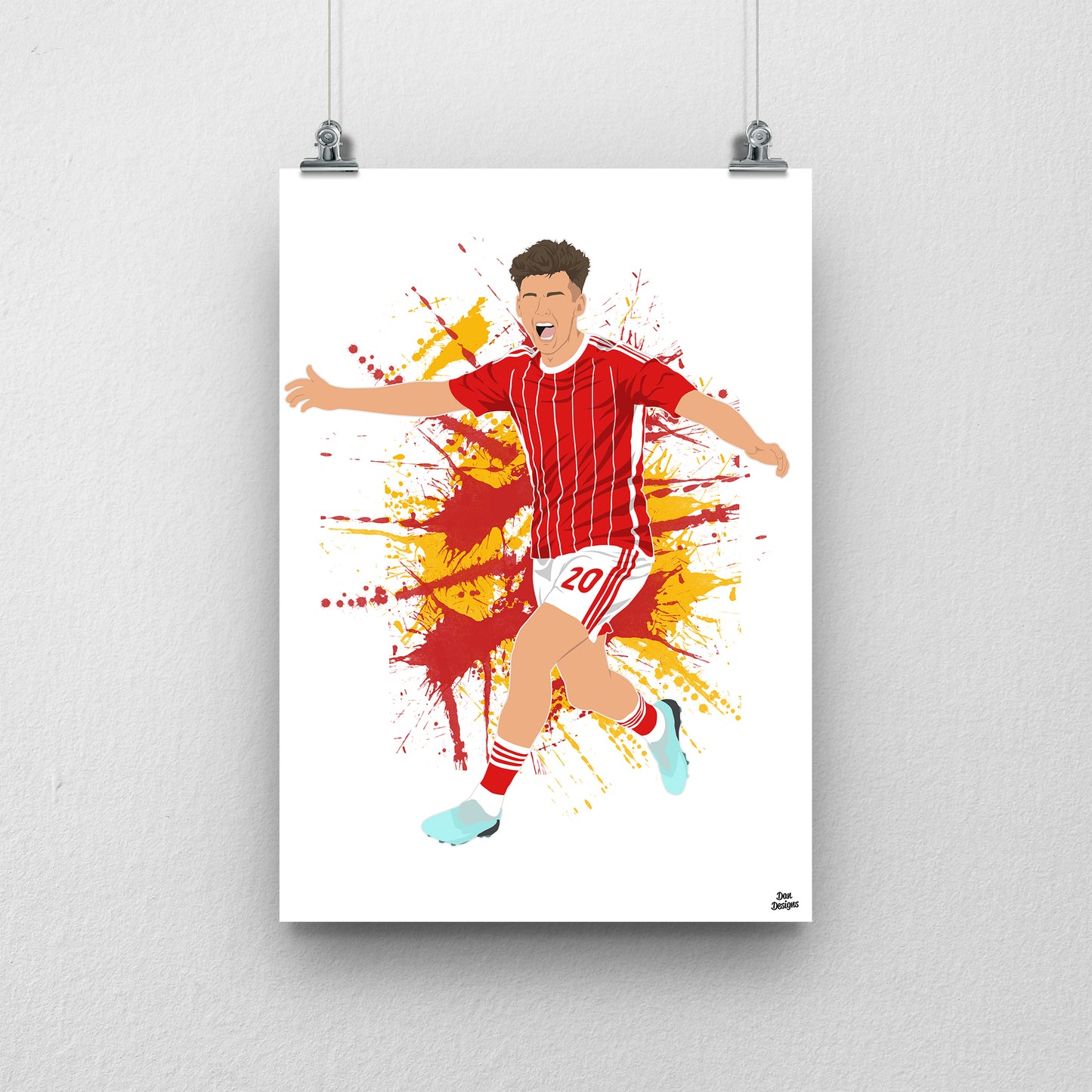 Ben Middlemas Print – Swindon Town Football Artwork