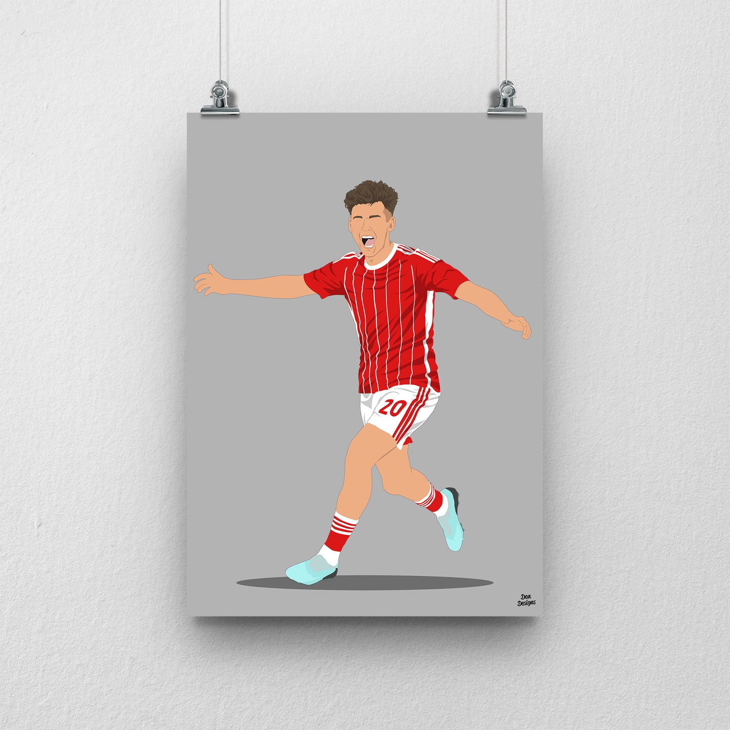 Ben Middlemas Print – Swindon Town Football Artwork