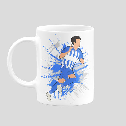 Kaoru Mitoma Brighton mug – original football artwork