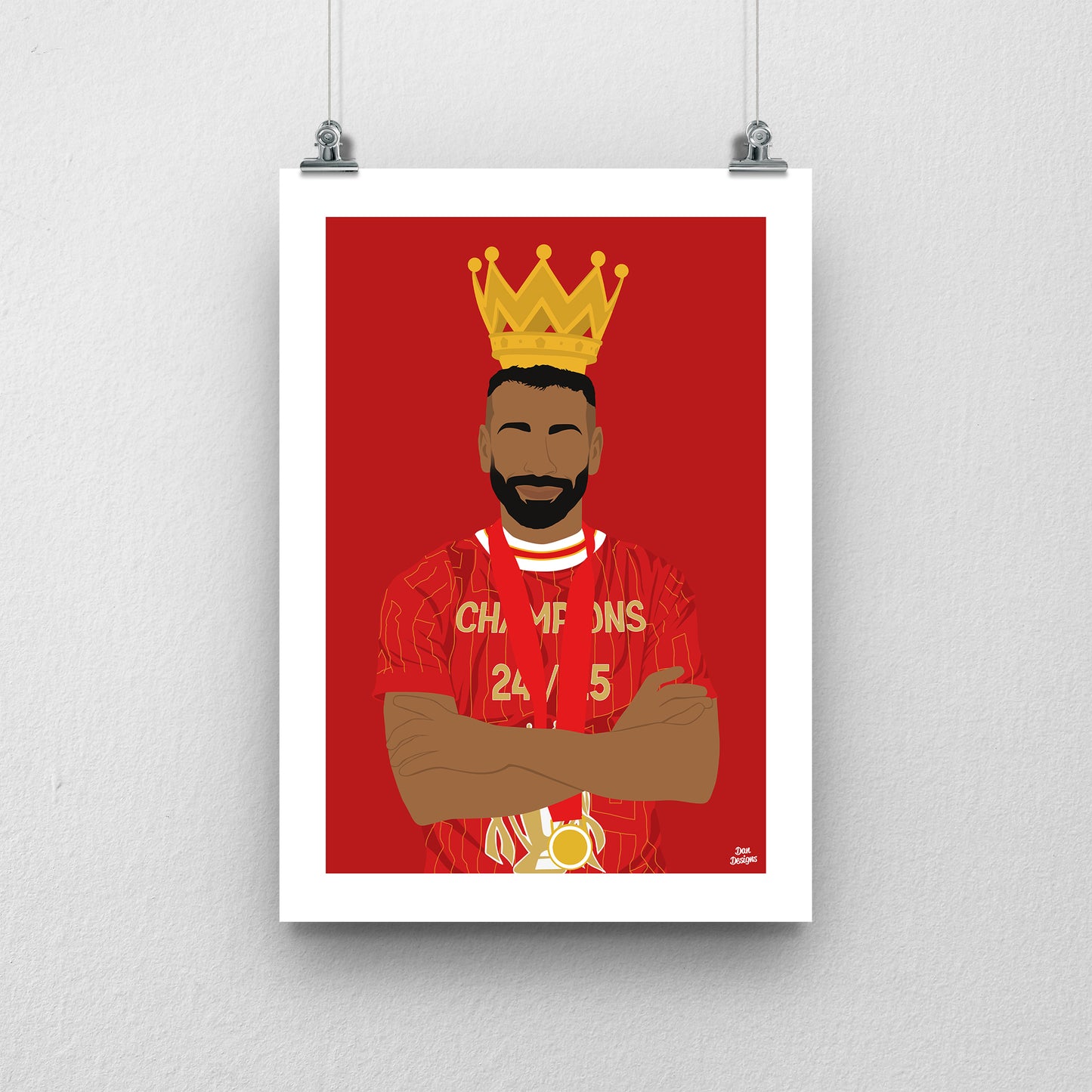 Mo Salah Crown Print