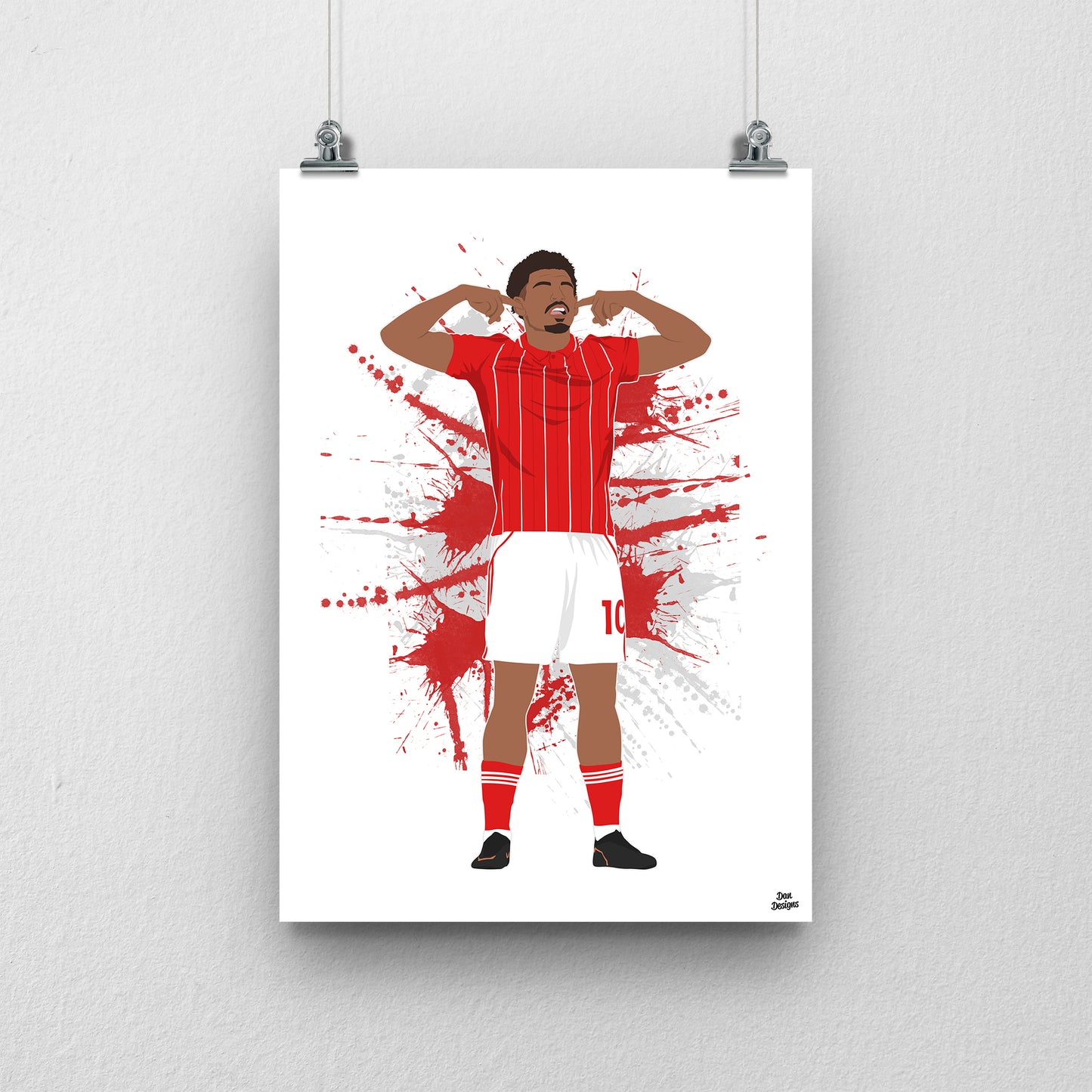 Morgan Gibbs-White Nottingham Forest Print – Football Artwork