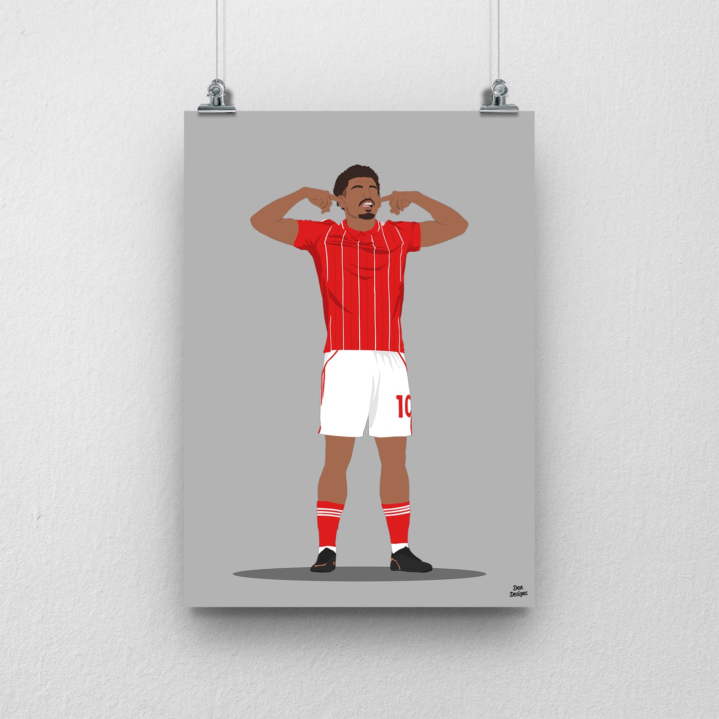 Morgan Gibbs-White Nottingham Forest Print – Football Artwork