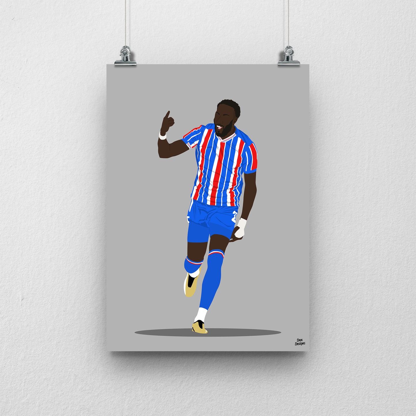 Bevis Mugabi Carlisle United Print – Official Artwork
