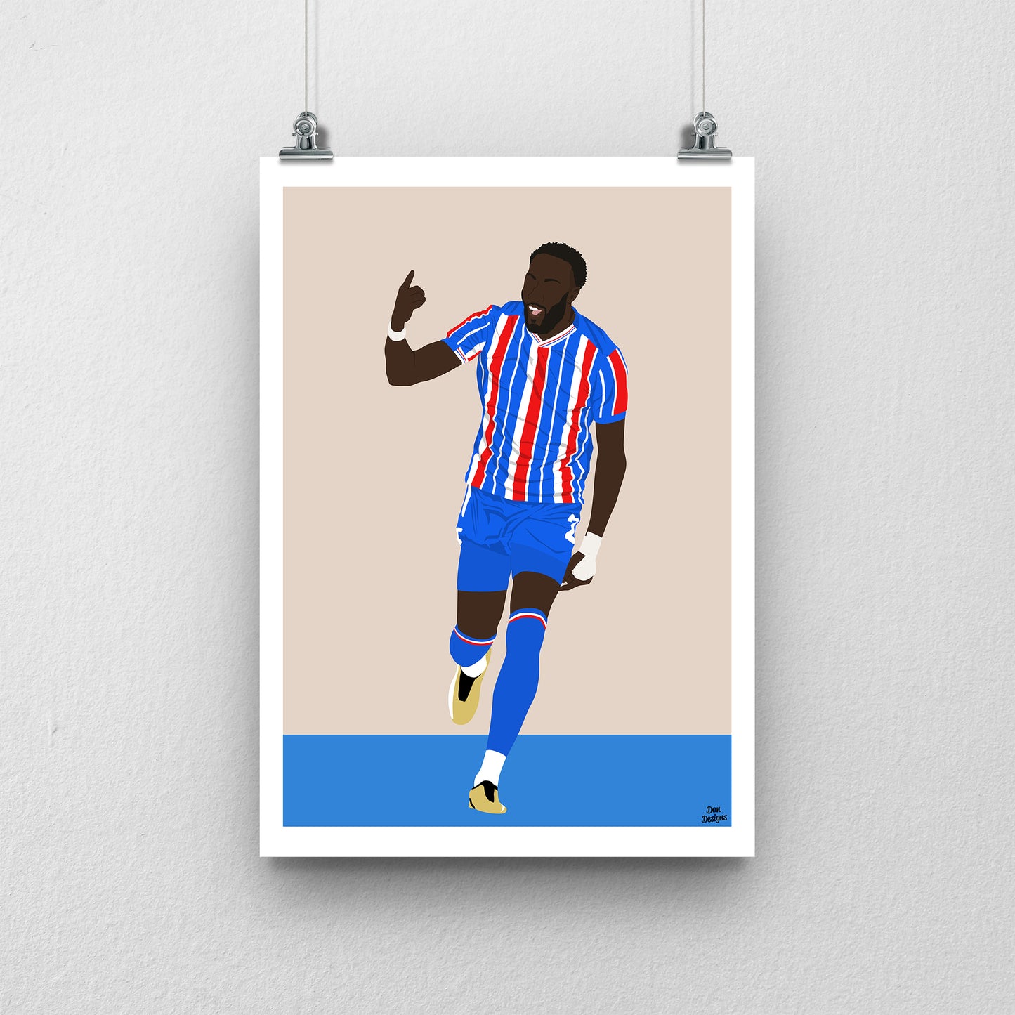Bevis Mugabi Carlisle United Print – Official Artwork