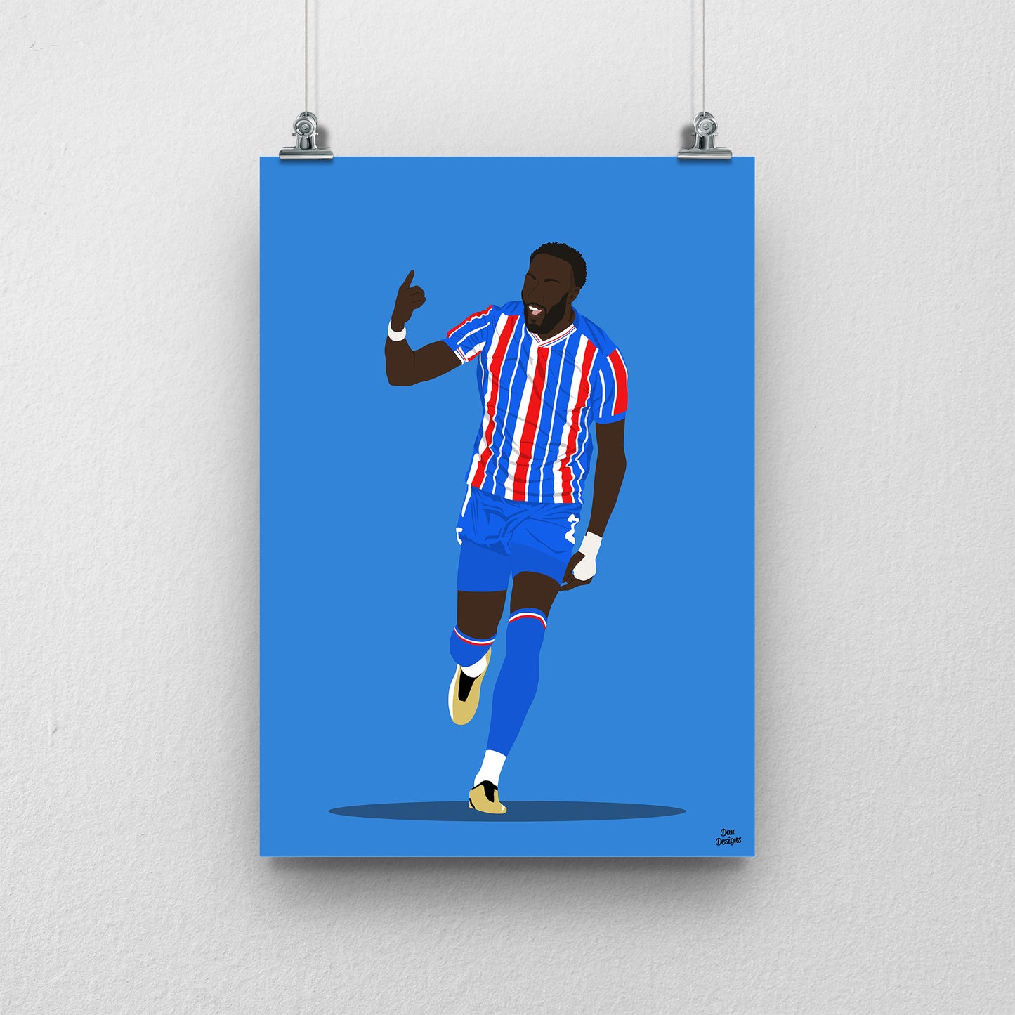Bevis Mugabi Carlisle United Print – Official Artwork