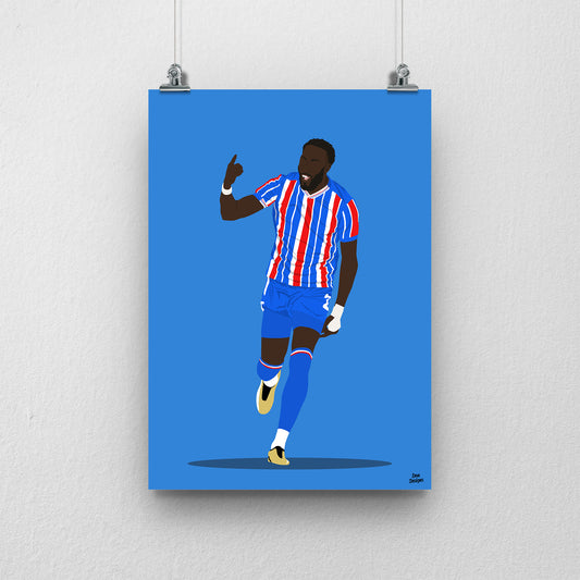 Bevis Mugabi Carlisle United Print – Official Artwork