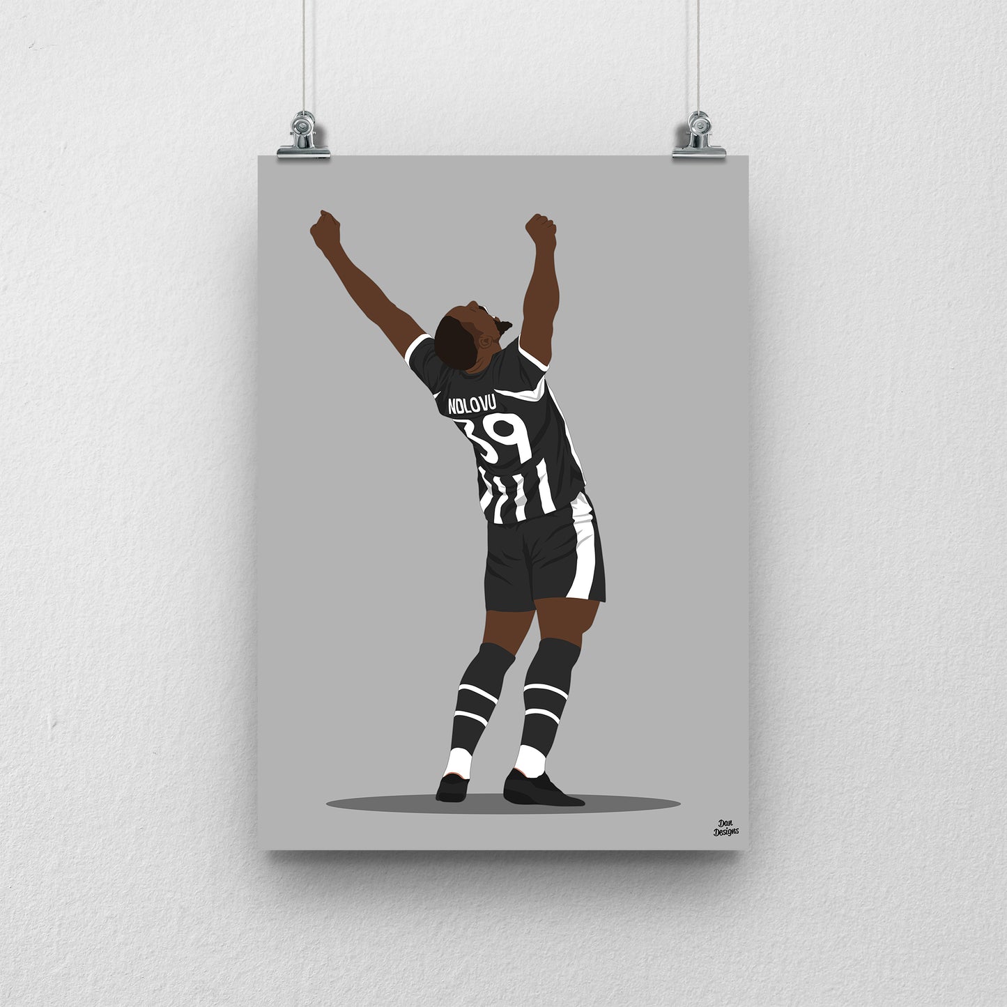 Lee Ndlovu Notts County Print – Football Artwork