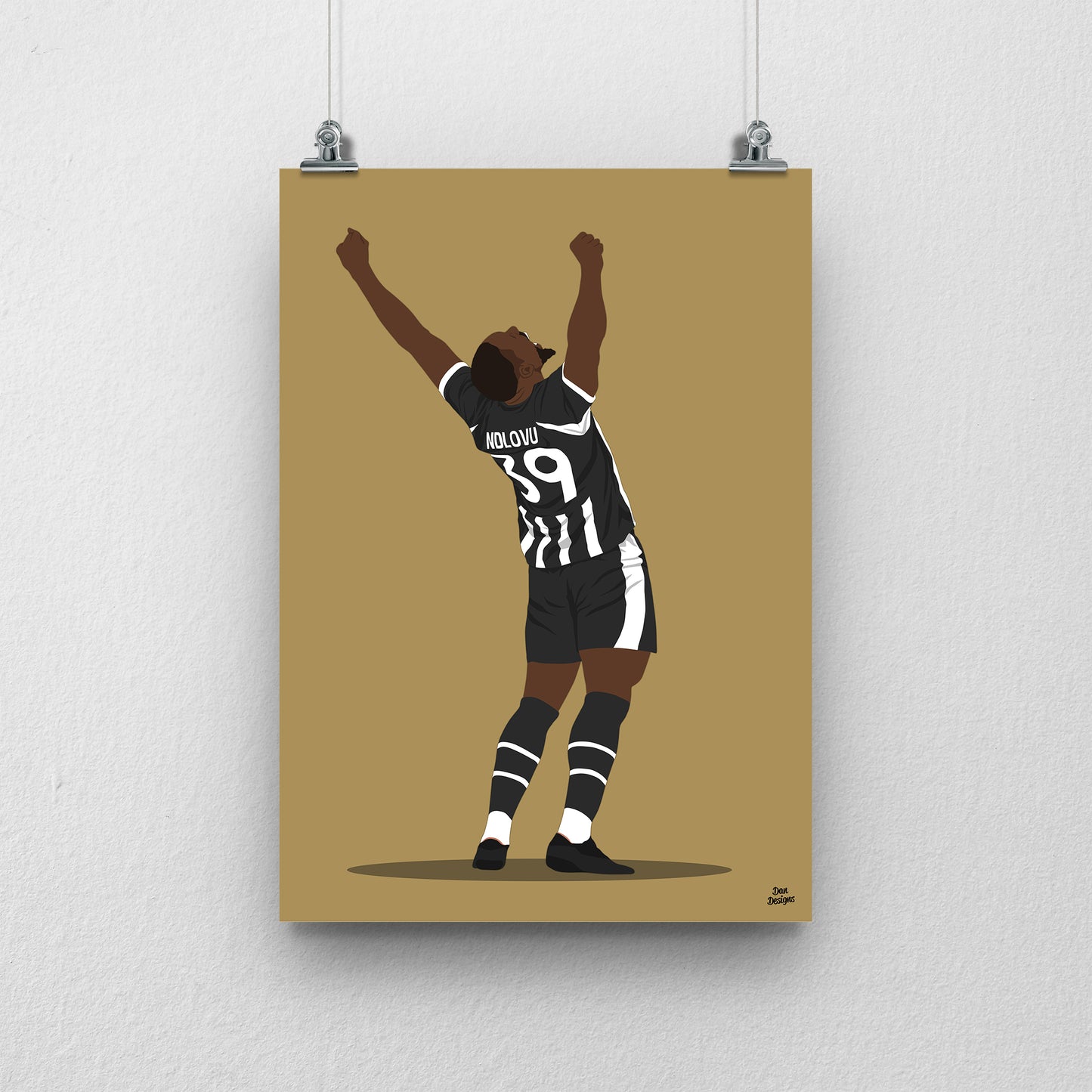Lee Ndlovu Notts County Print – Football Artwork