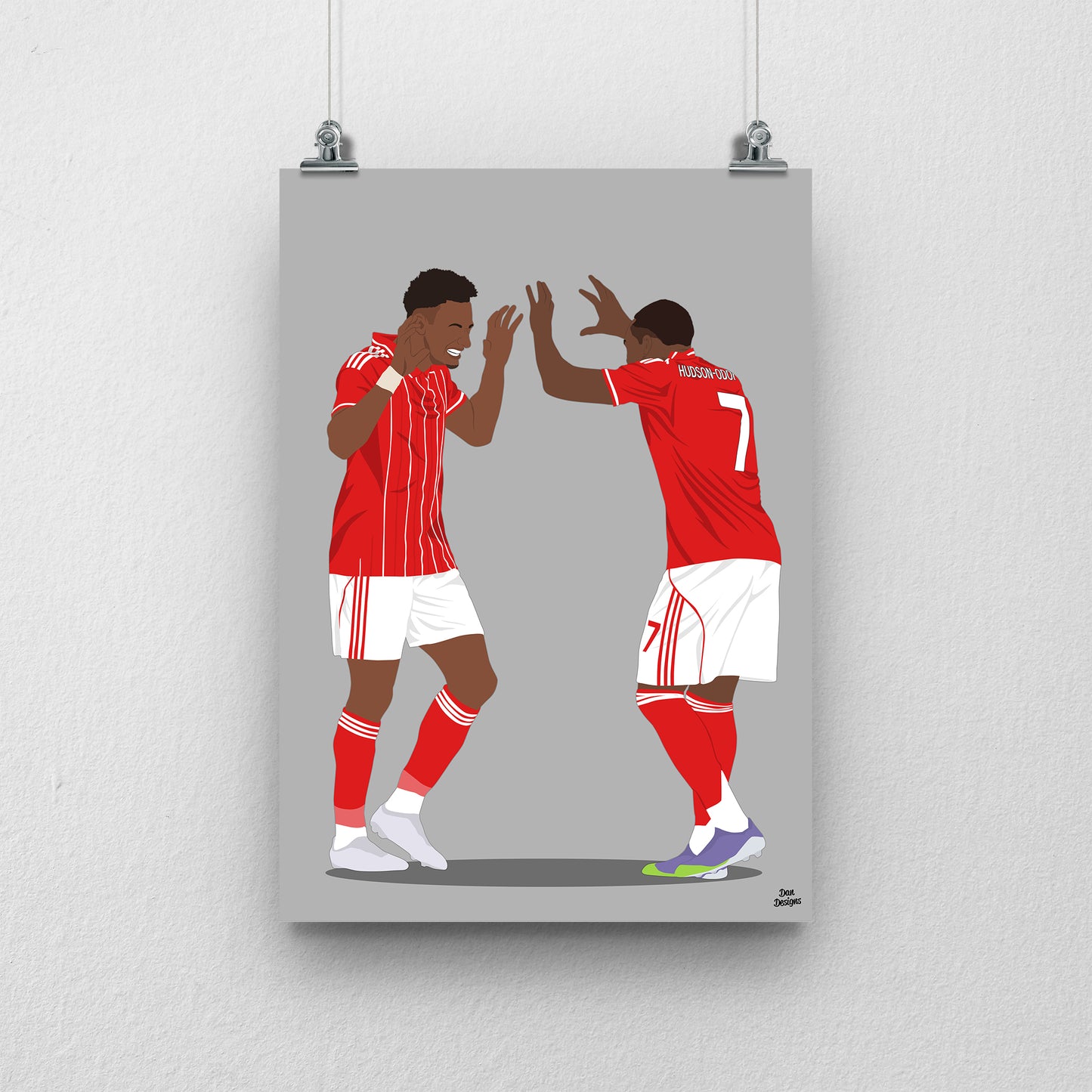 Dan Ndoye and Callum Hudson-Odoi Nottingham Forest Print