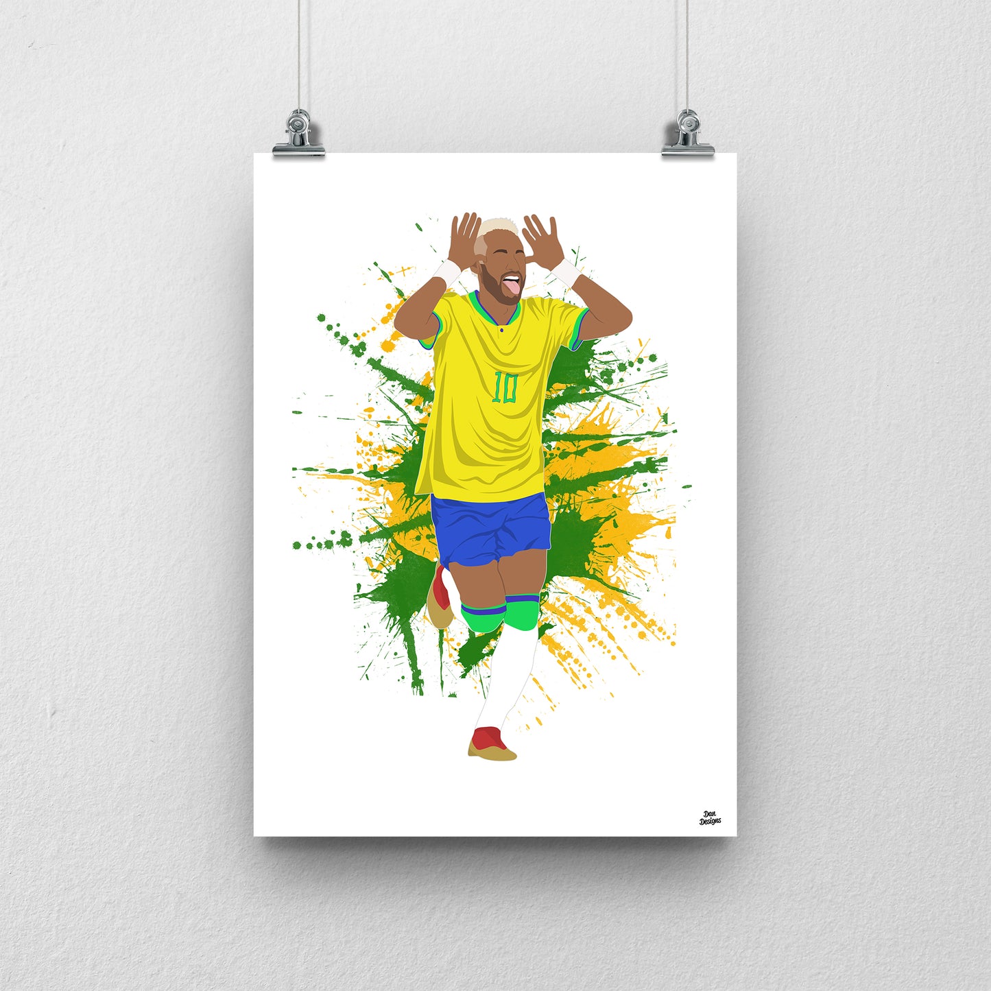 Neymar Print – Brazil World Cup 2026 Artwork