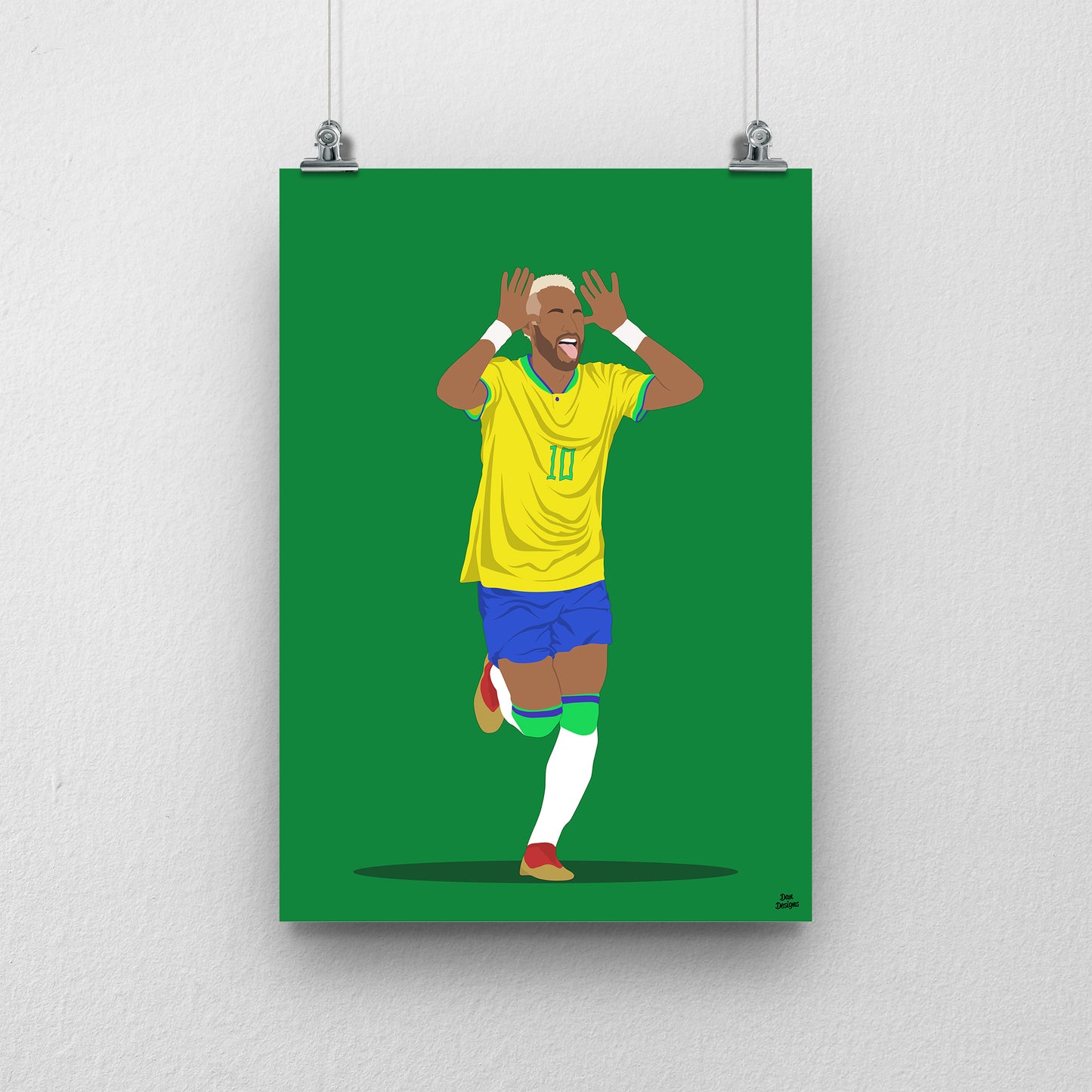 Neymar Print – Brazil World Cup 2026 Artwork