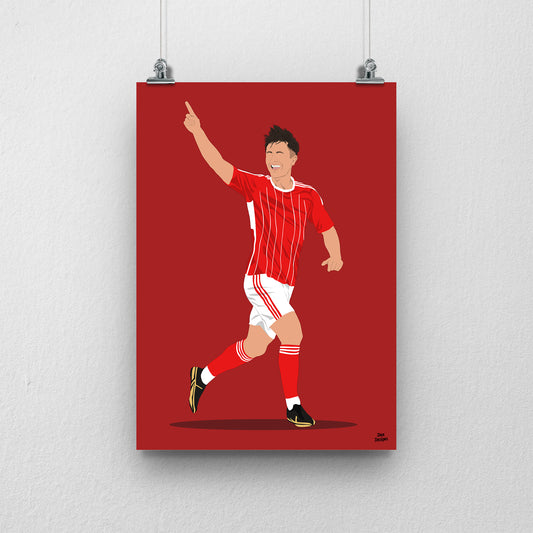 Tom Nichols Swindon Town Print – Official Football Artwork