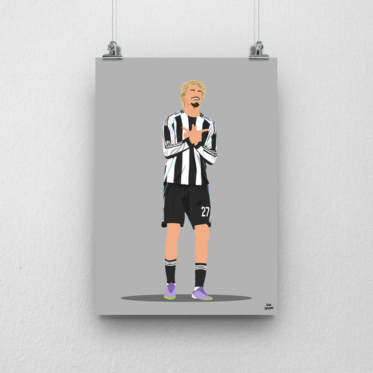 Nick Woltemade Newcastle United Print – Premier League Football Poster