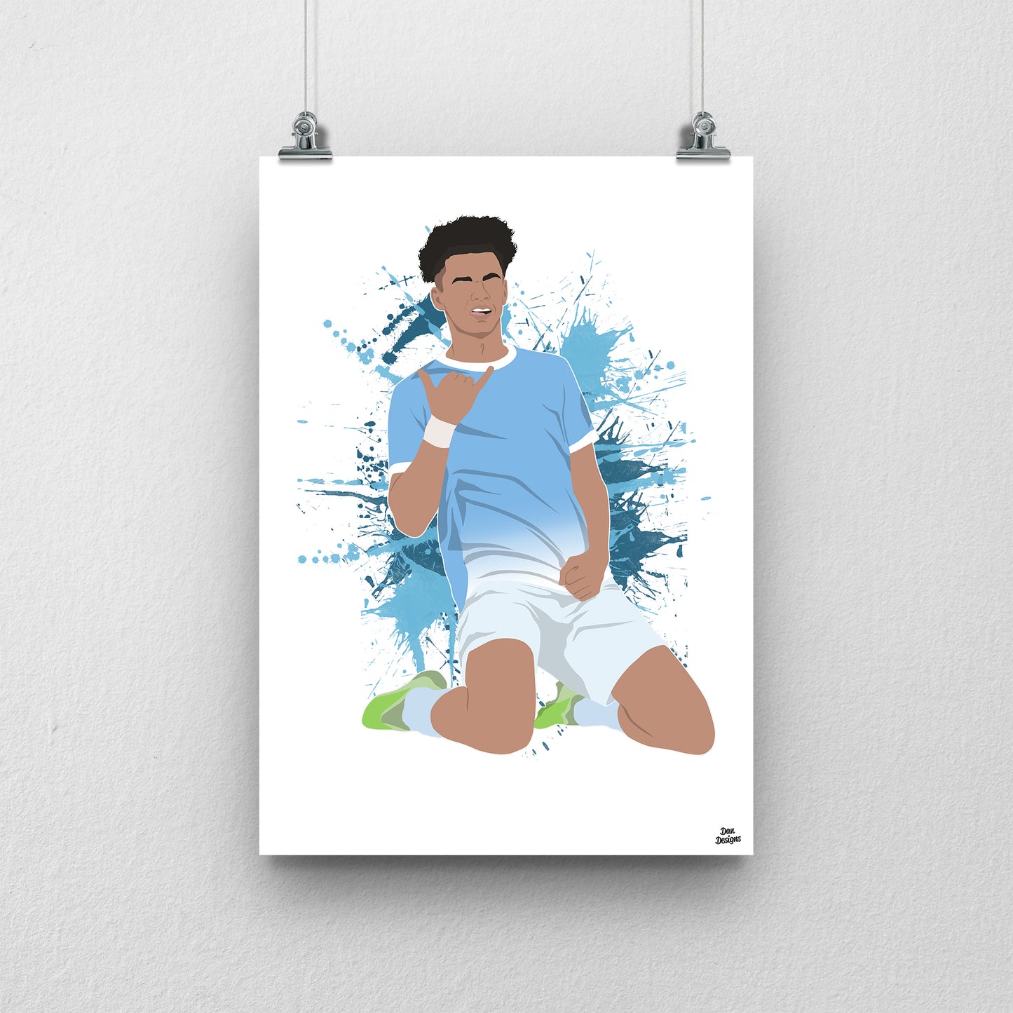 Nico O’Reilly Manchester City Print – Football Artwork