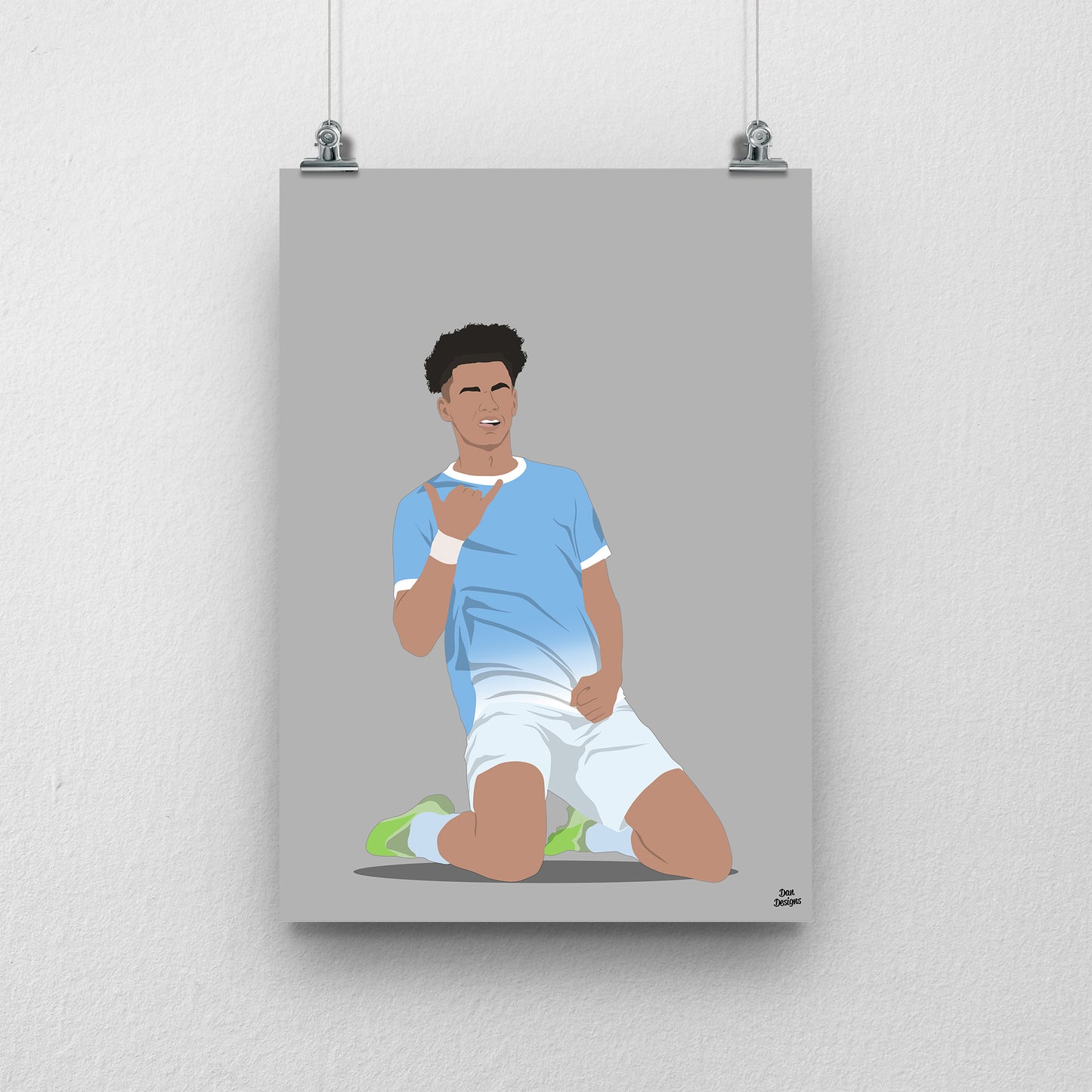 Nico O’Reilly Manchester City Print – Football Artwork