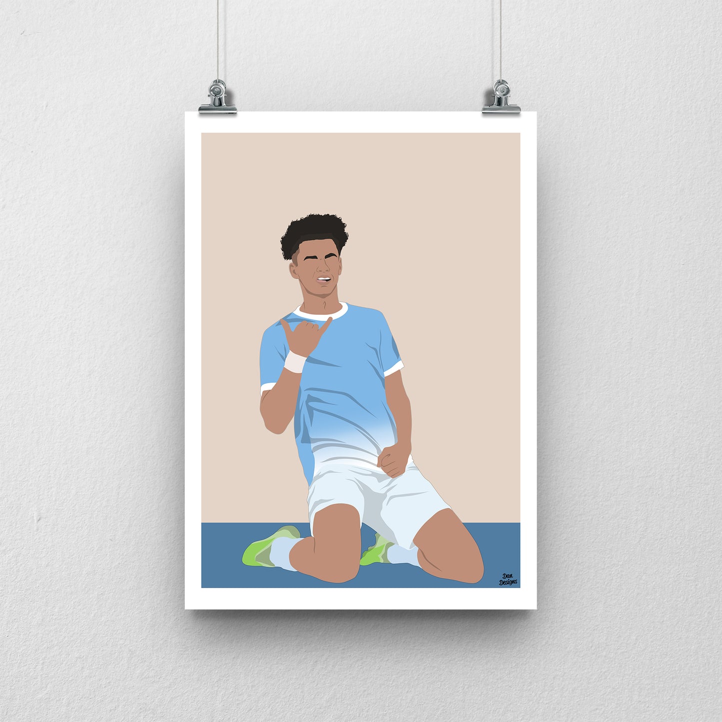 Nico O’Reilly Manchester City Print – Football Artwork