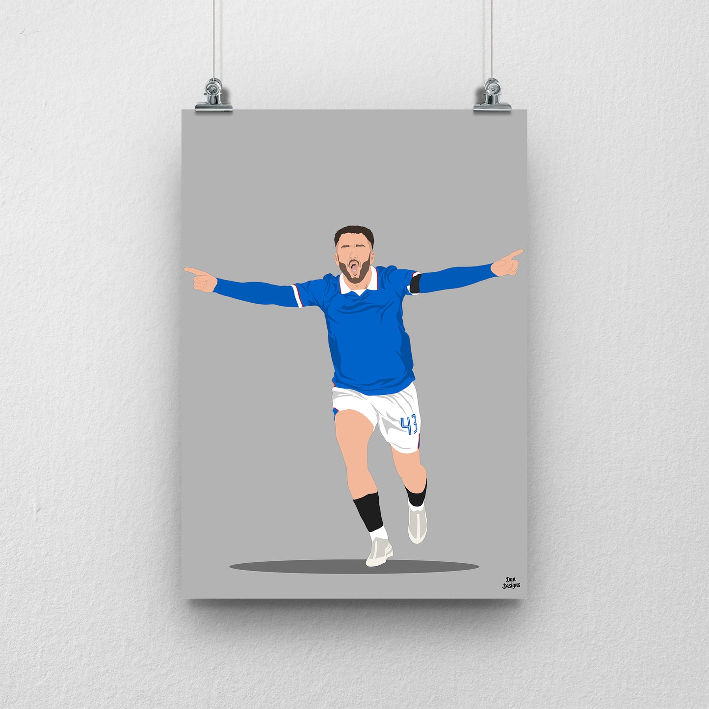 Nico Raskin Print – Rangers Midfielder Artwork