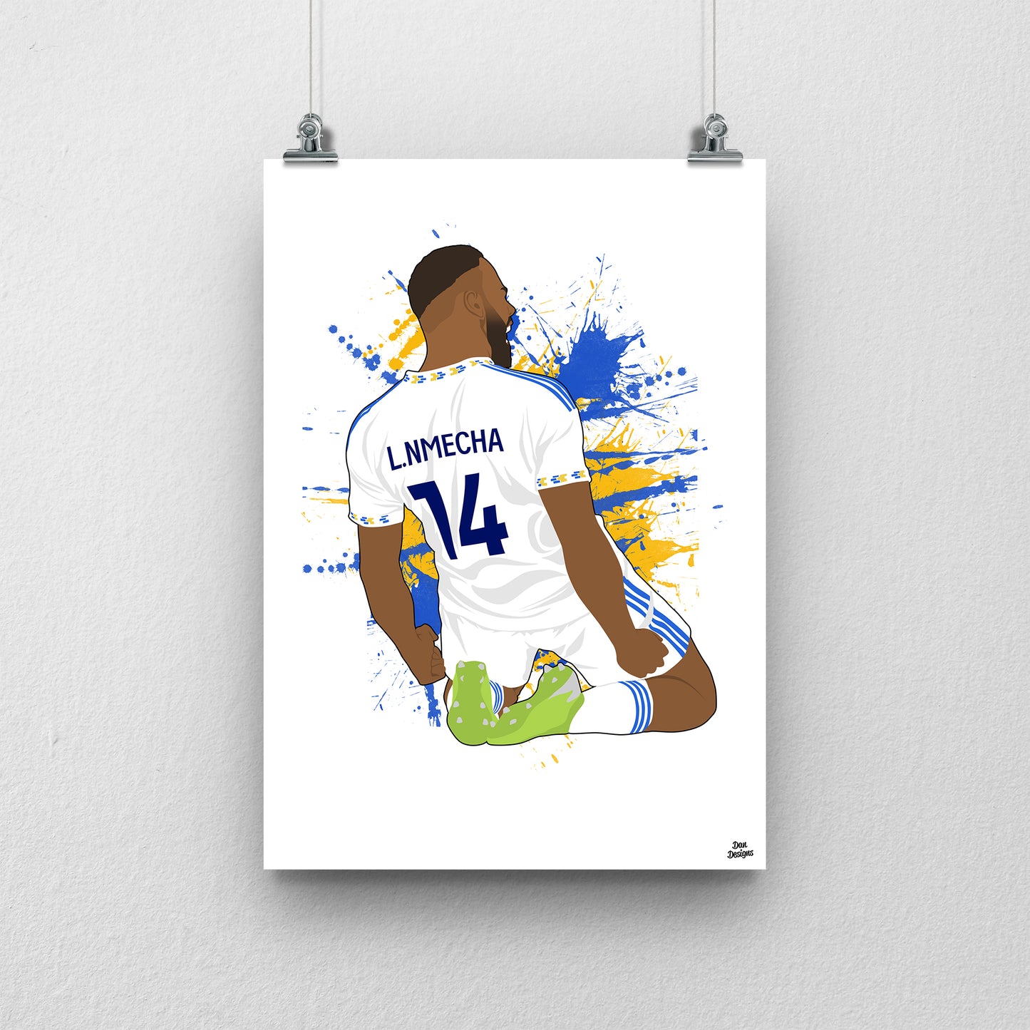 Lukas Nmecha Print – Leeds United Poster