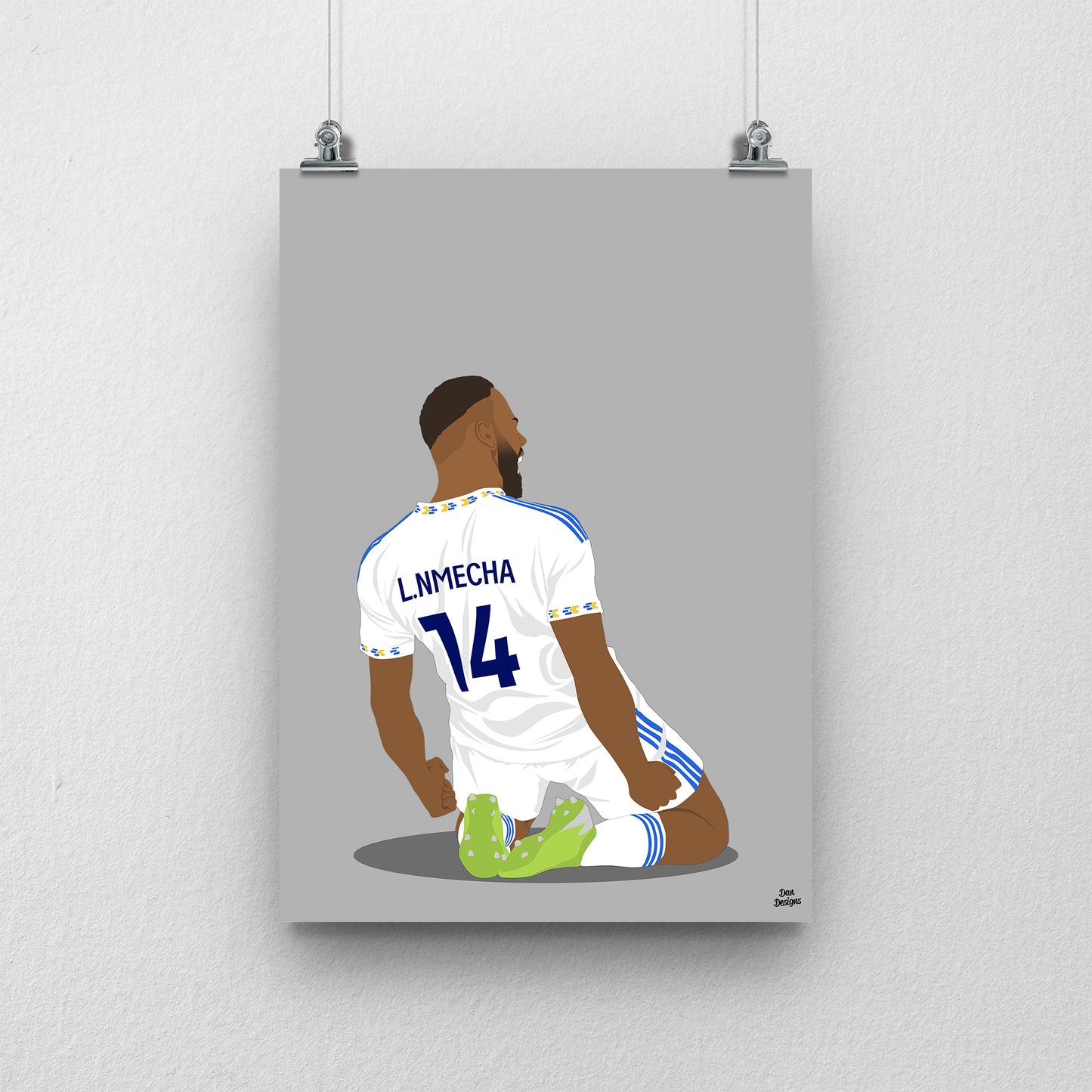 Lukas Nmecha Print – Leeds United Poster