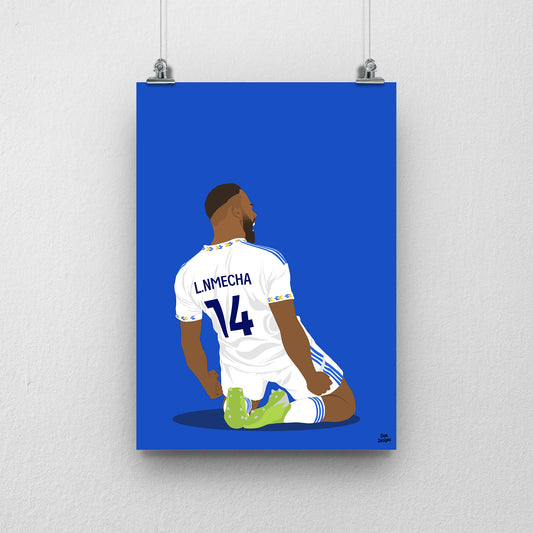 Lukas Nmecha Print – Leeds United Poster