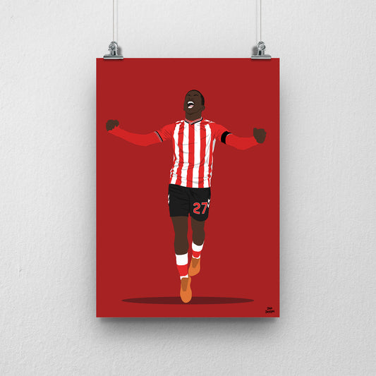 Noah Sadiki Print – Sunderland Midfielder Artwork