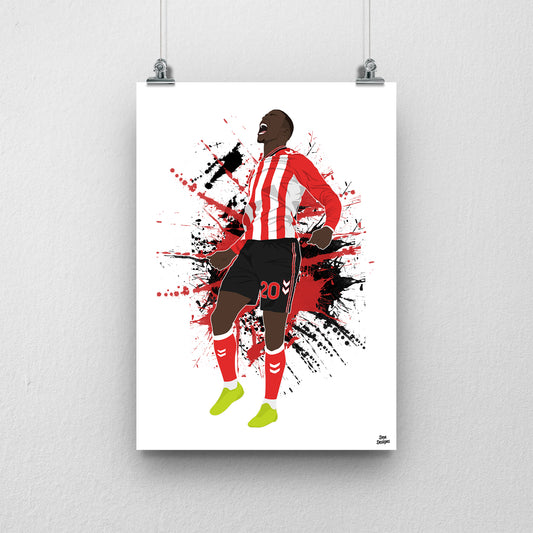 Nordi Mukiele Sunderland Print – Goal Celebration Football Artwork