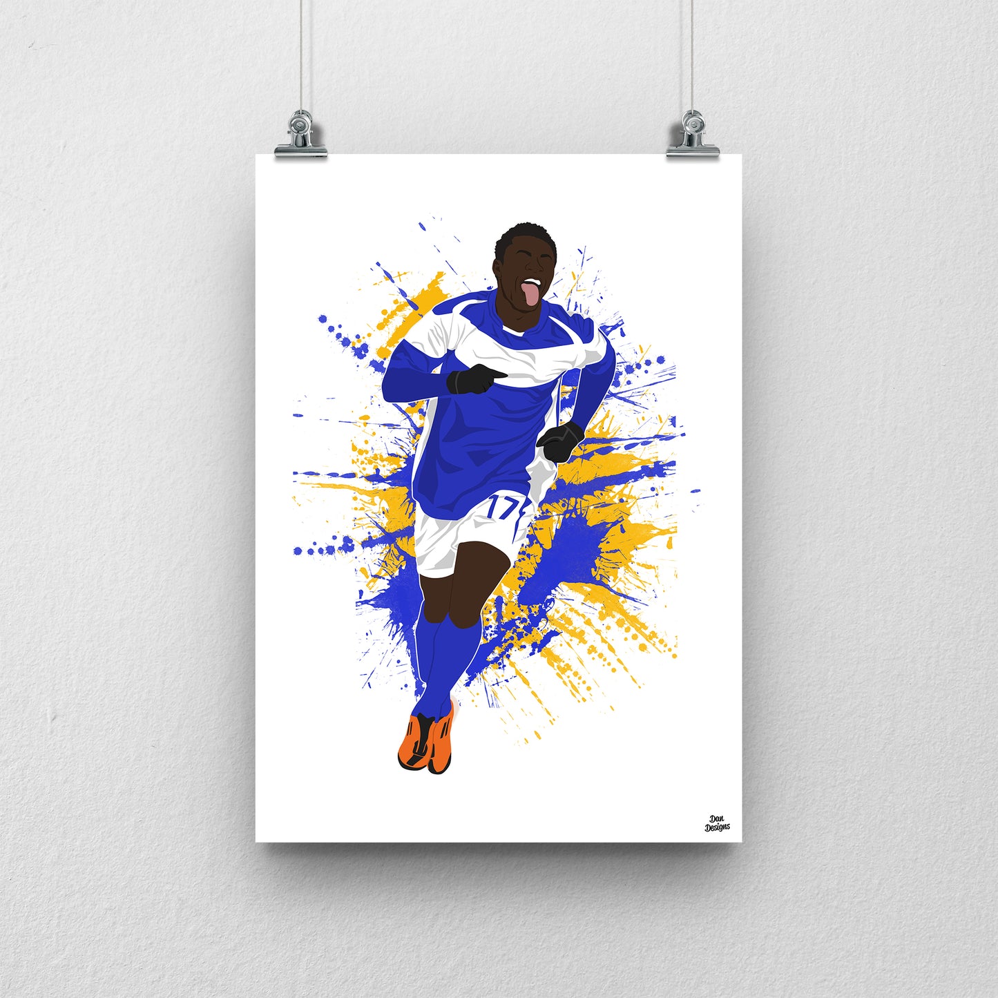 Obafemi Martins Print – Birmingham City Artwork