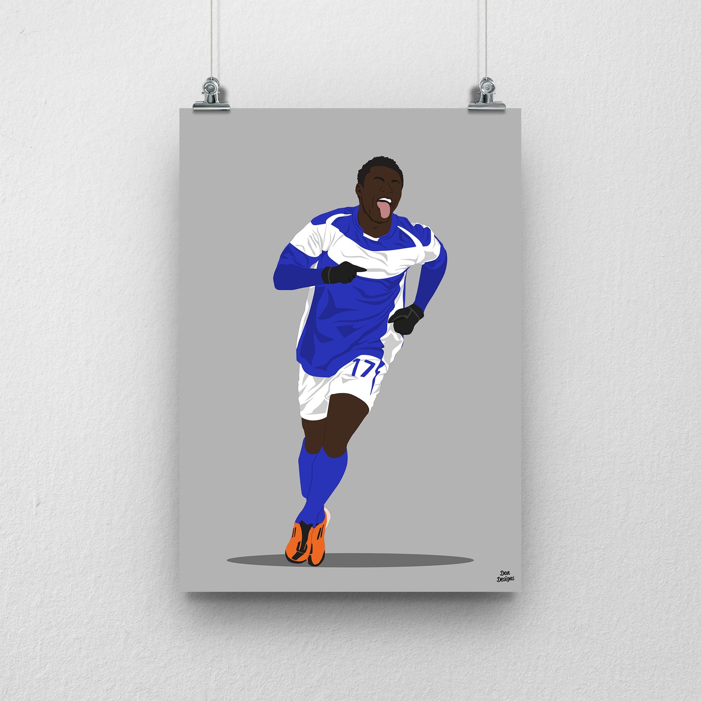 Obafemi Martins Print – Birmingham City Artwork