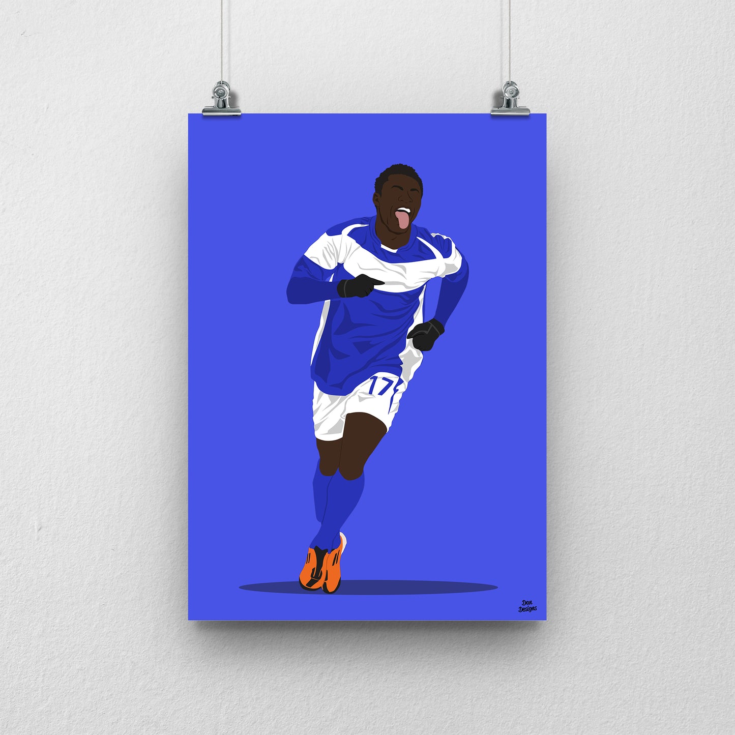 Obafemi Martins Print – Birmingham City Artwork