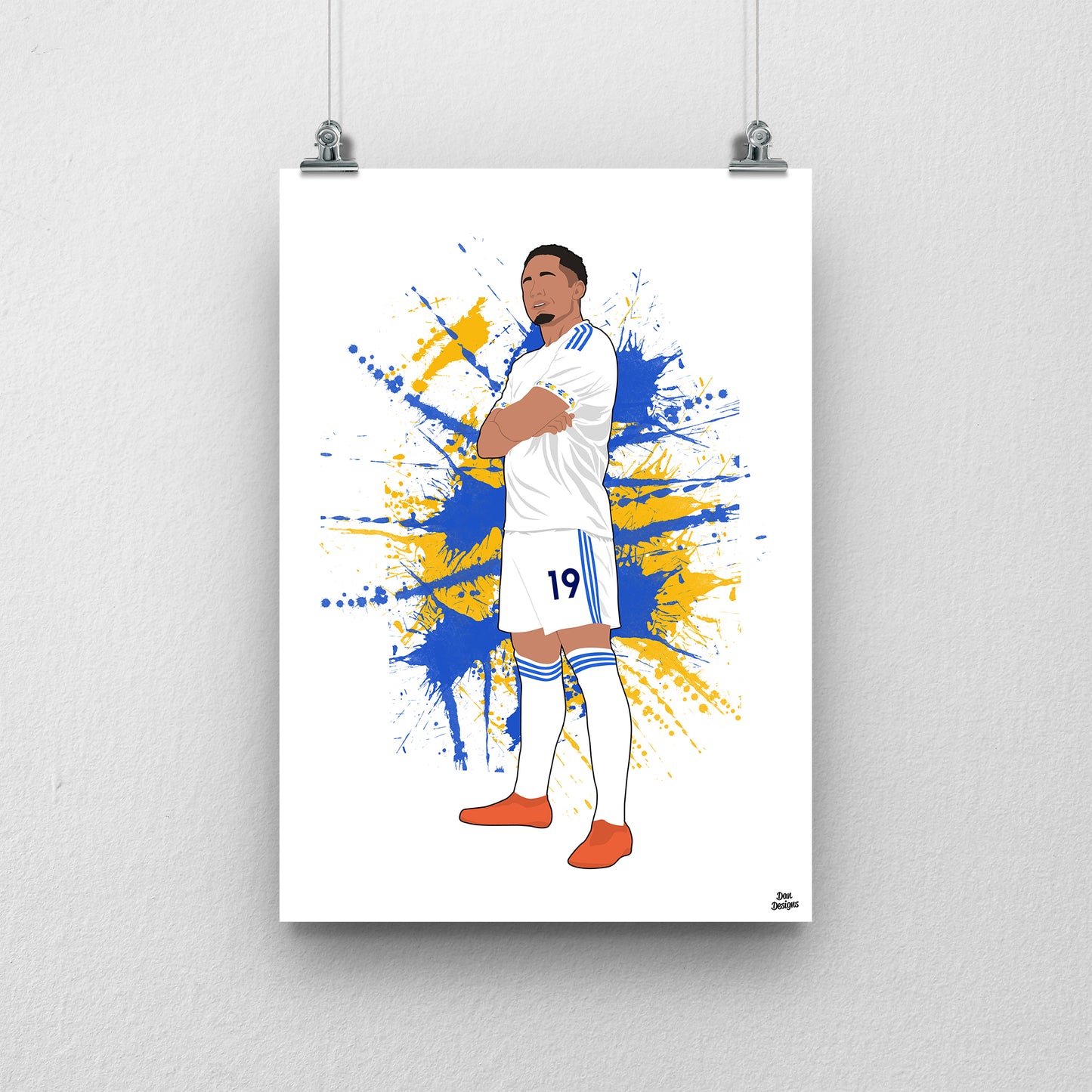 Noah Okafor Print – Leeds United Poster