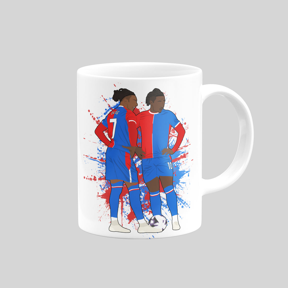 Michael Olise & Eberechi Eze Crystal Palace mug – reverse design