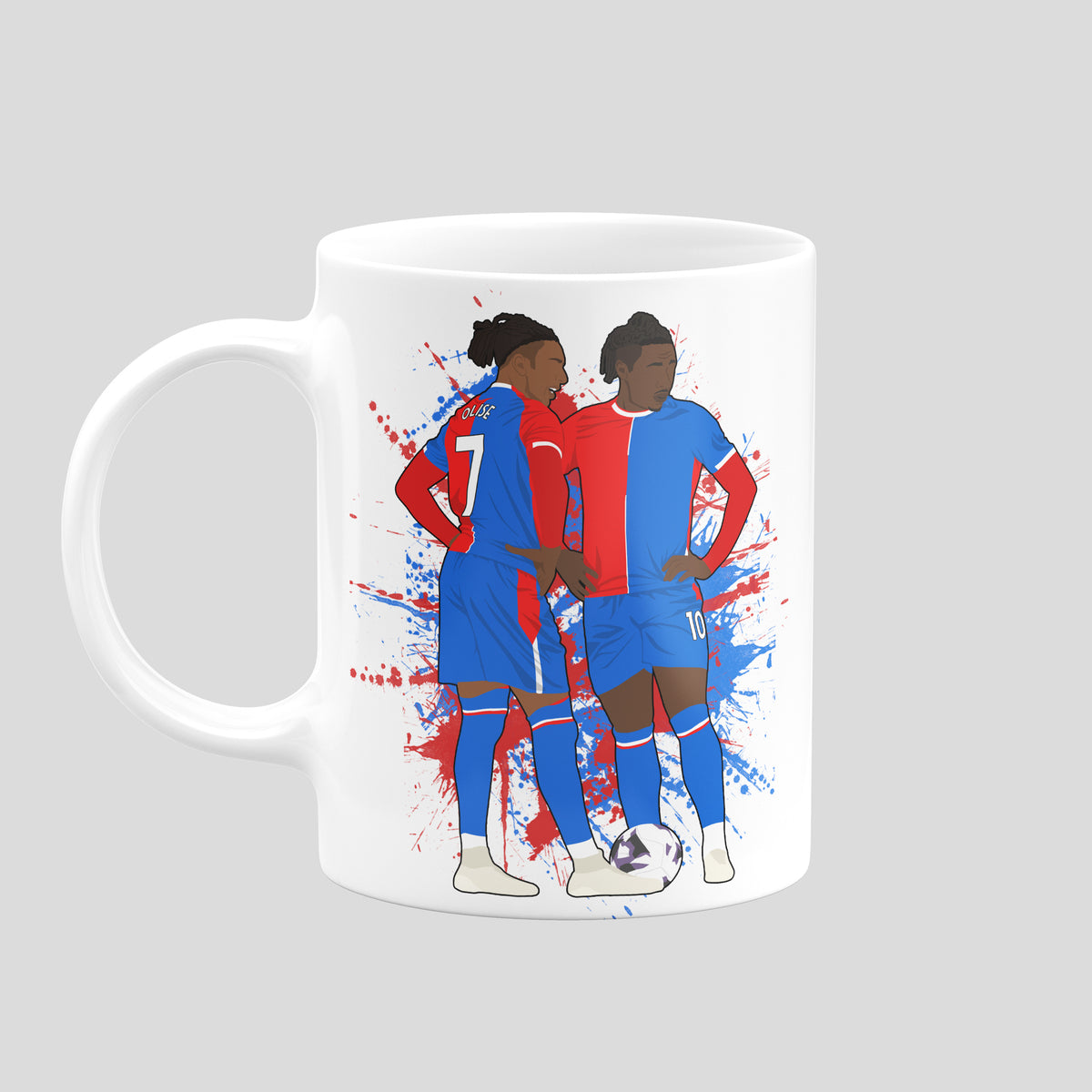 Michael Olise & Eberechi Eze Crystal Palace mug – original football artwork