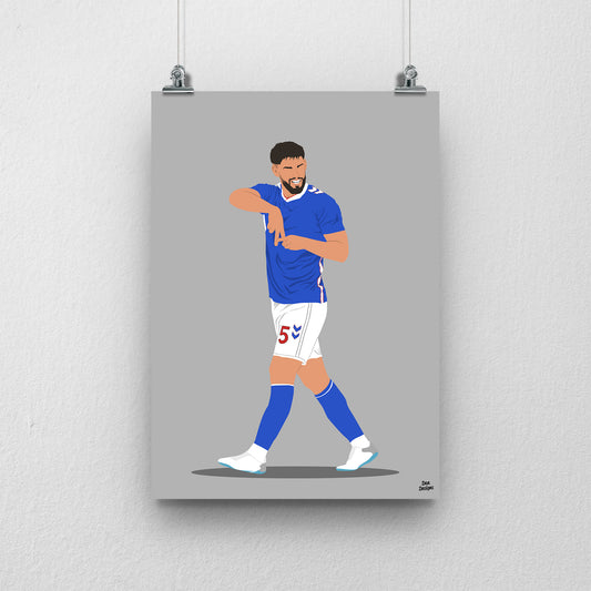 Omar Alderete Sunderland Print – Football Wall Art