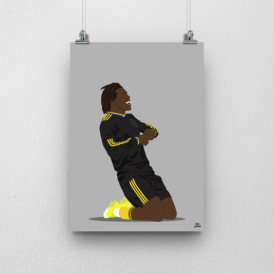 Patrick Dorgu Print – Man United Goal vs Arsenal Artwork