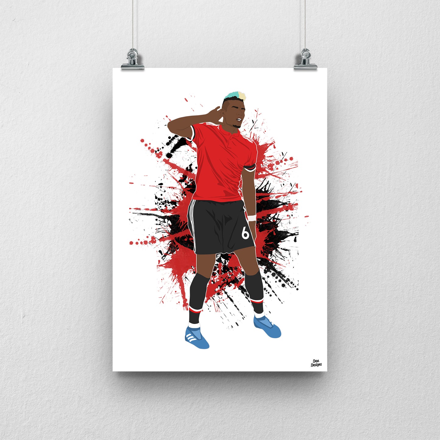 Paul Pogba Manchester United Print – Football Artwork