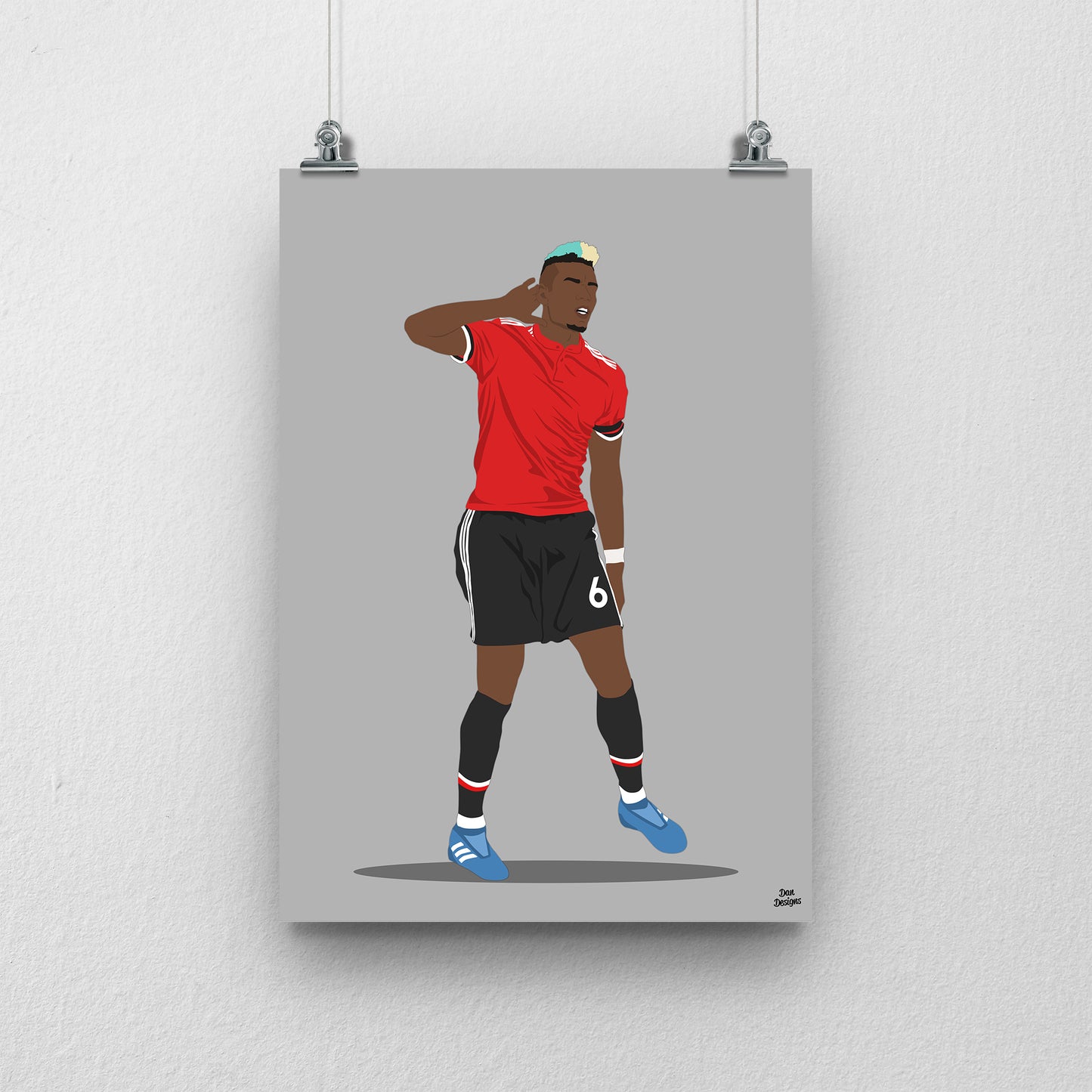 Paul Pogba Manchester United Print – Football Artwork