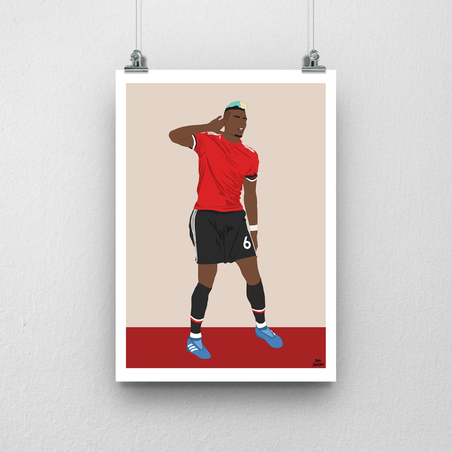 Paul Pogba Manchester United Print – Football Artwork